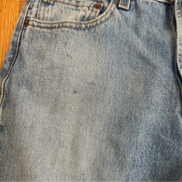 💚 Vintage Levi’s 501 Blue Distressed Jeans (W30 L34) (20) - Picture 11 of 12